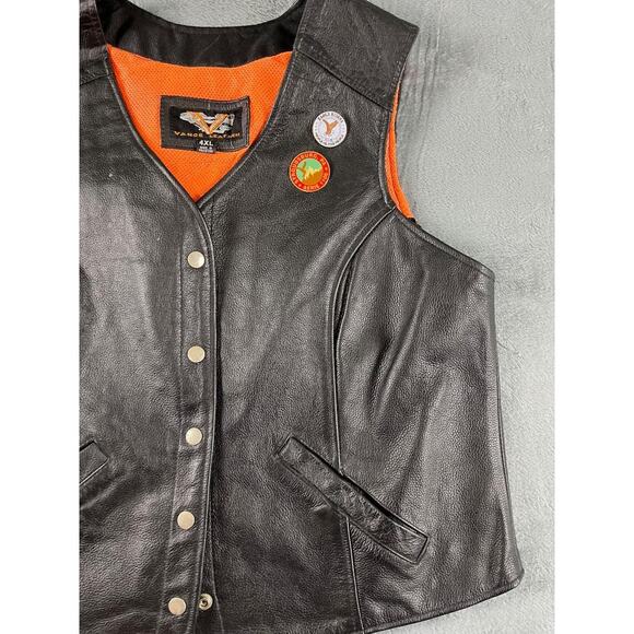 Vance Leather FOE Eagle Riders Vest 4XL Fraternal Order Eagles Motorcycle - Picture 6 of 7